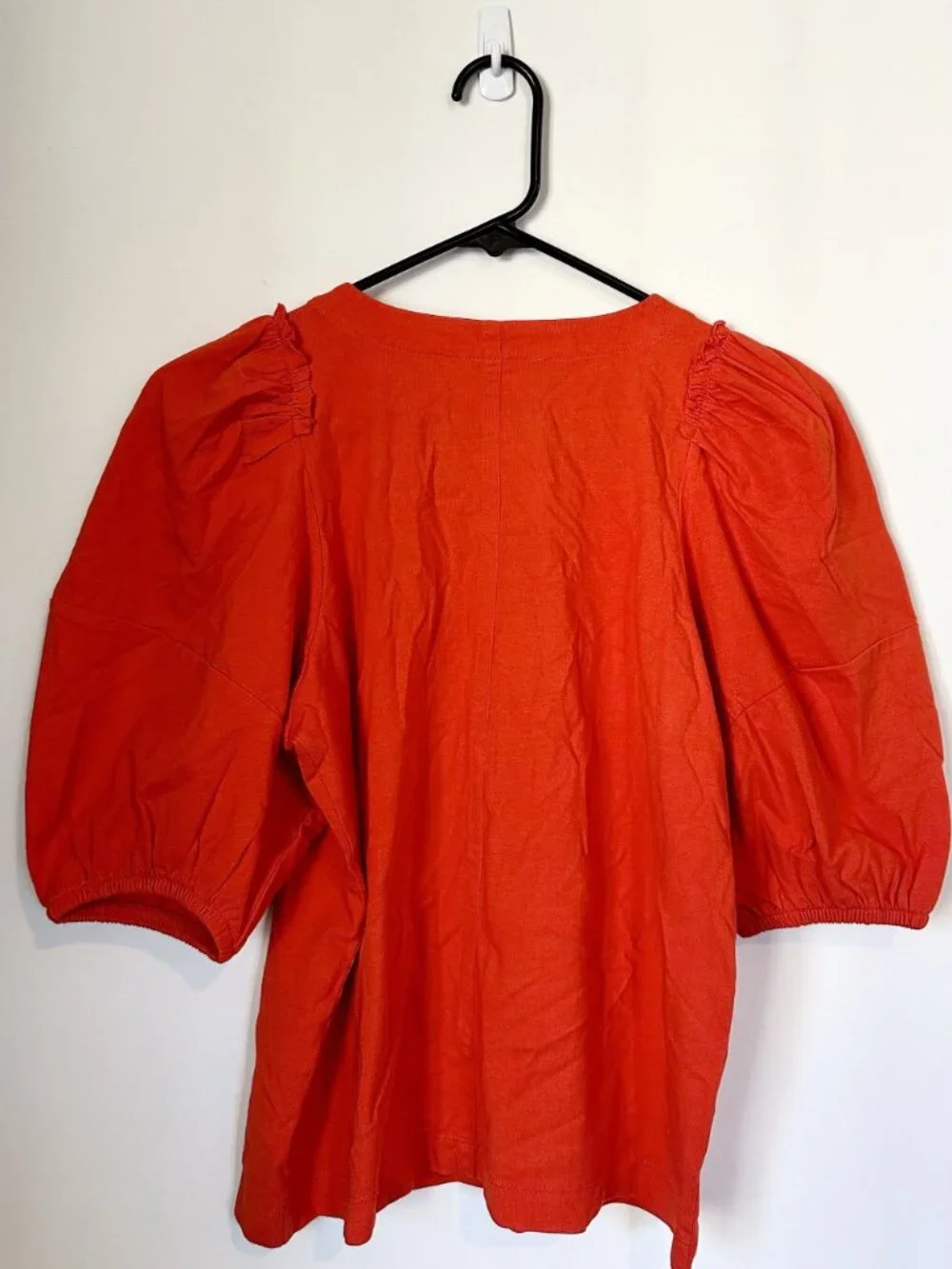 NWT Madewell Red Puff-Sleeve Tee - Size: XXS